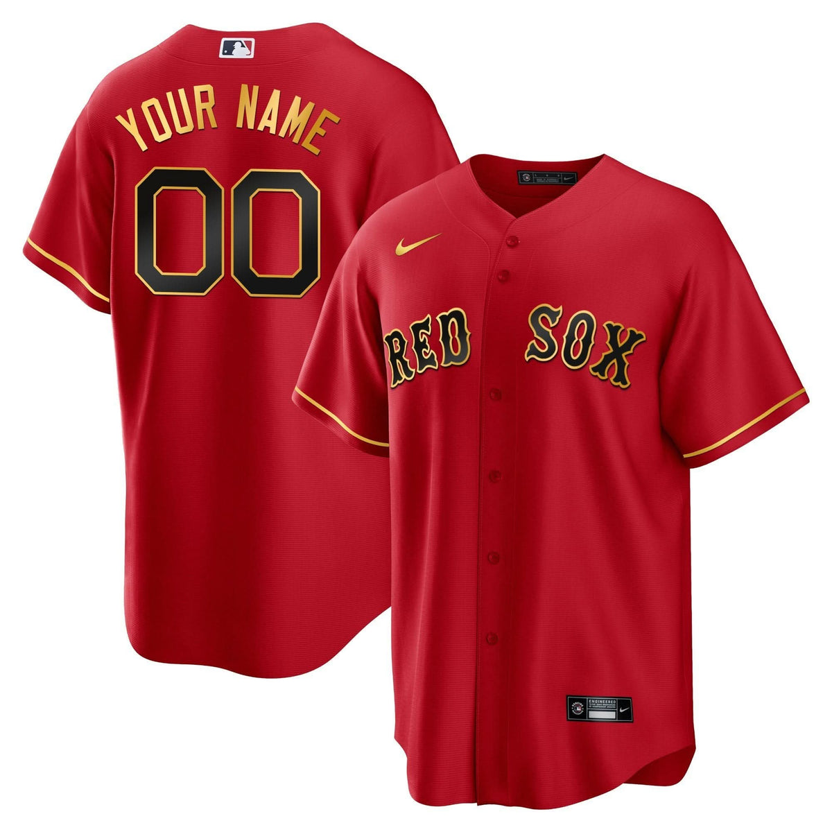 BRS Gold Trim Custom Jersey - Stitched