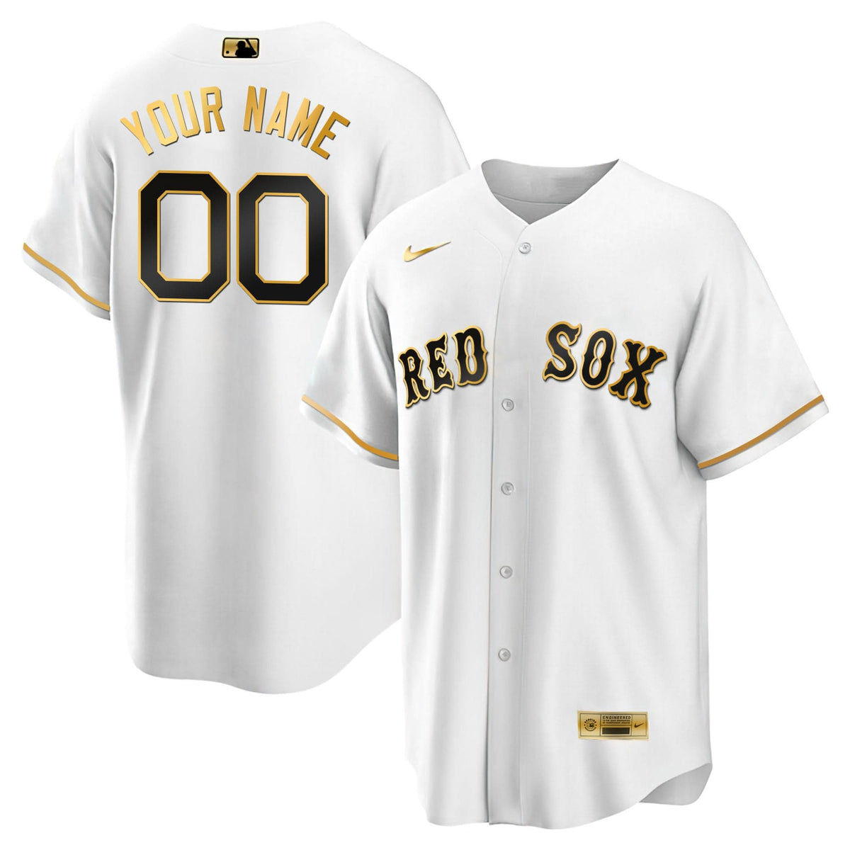 BRS Black Gold & White Gold Custom Jersey - Stitched