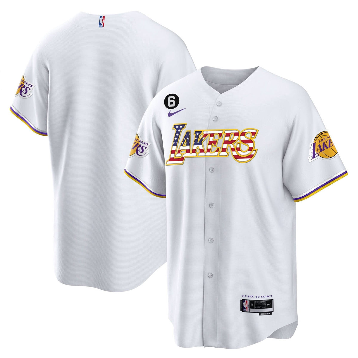 LAL Flag Baseball Jersey - Stitched