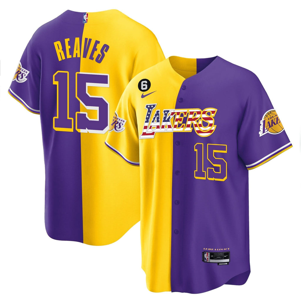 LAL Flag Baseball Jersey - Stitched