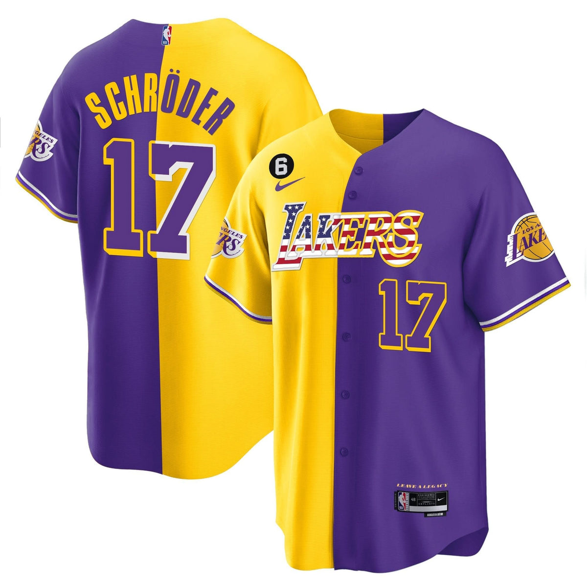 LAL Flag Baseball Jersey - Stitched
