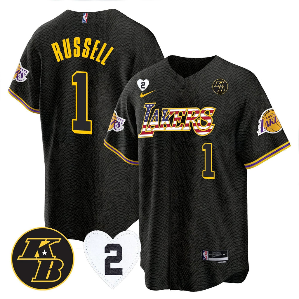 LAL Flag Baseball Jersey - Stitched