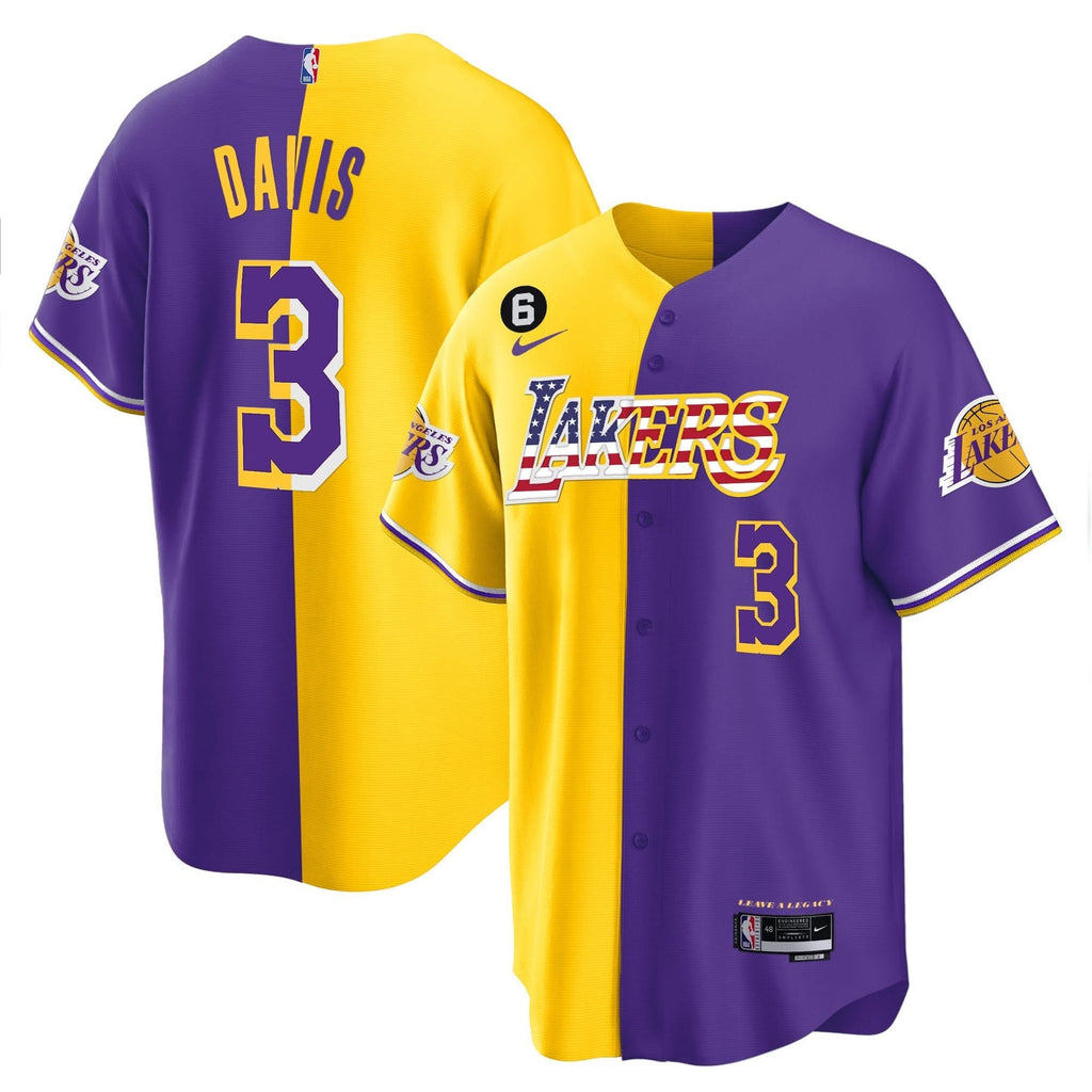 LAL Flag Baseball Jersey - Stitched