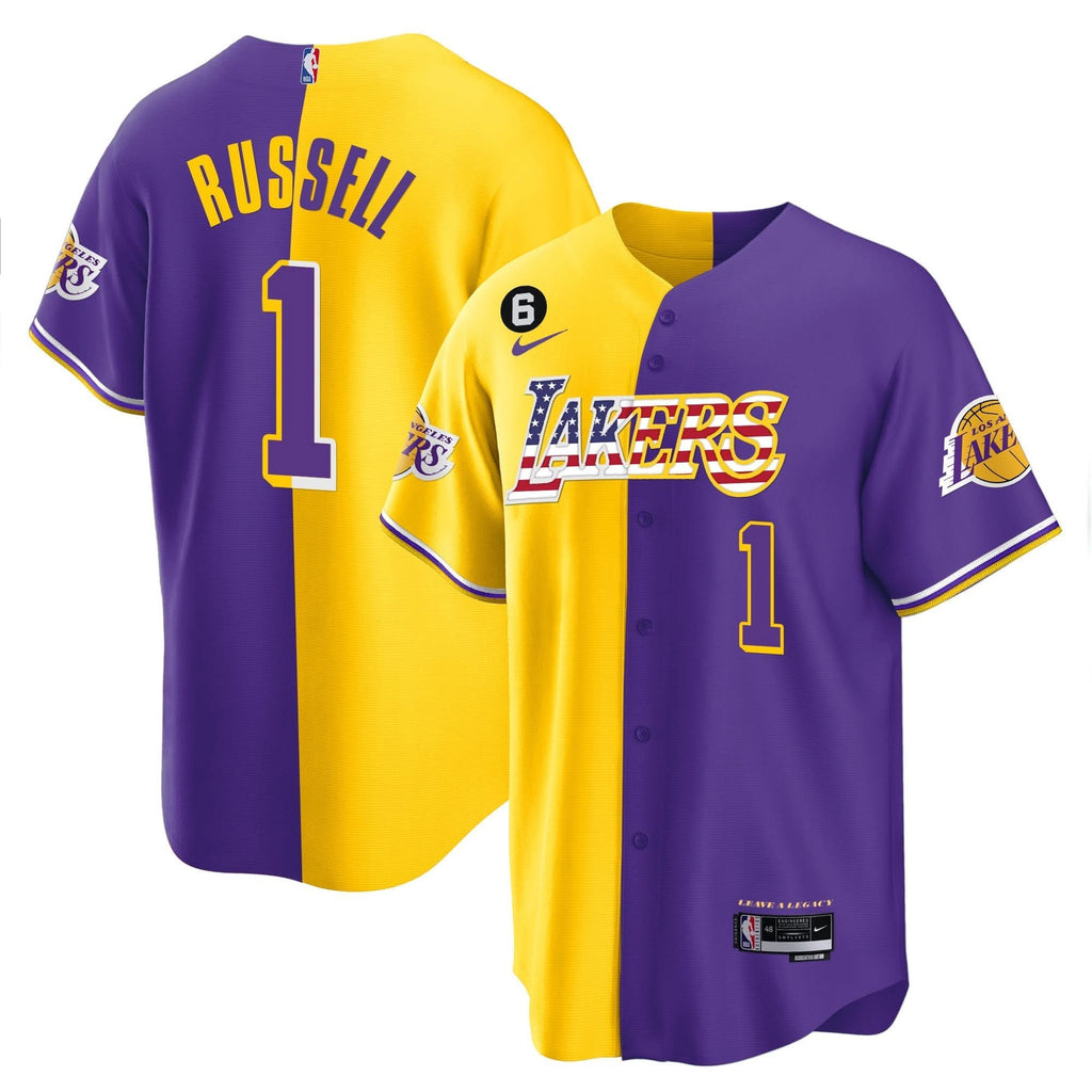 LAL Flag Baseball Jersey - Stitched