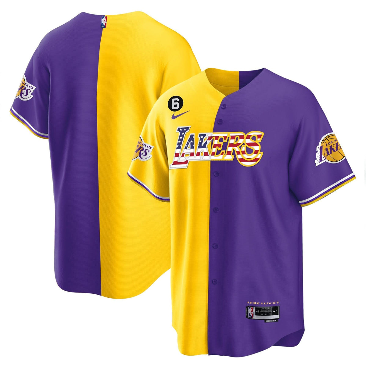 LAL Flag Baseball Jersey - Stitched