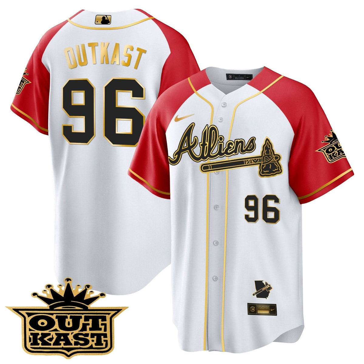 AB Atliens Gold Alternate Cool Base Jersey - Stitched