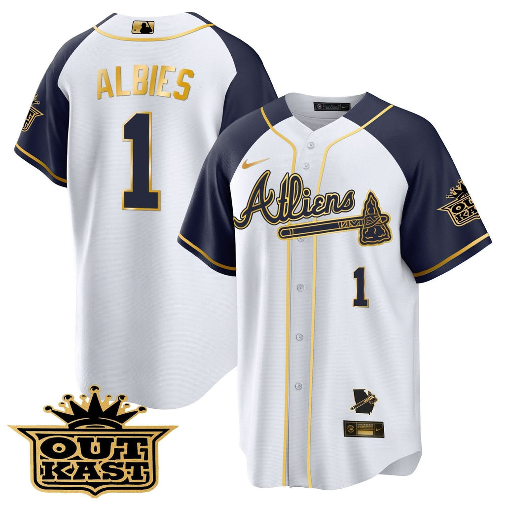 AB Atliens Gold Alternate Cool Base Jersey - Stitched