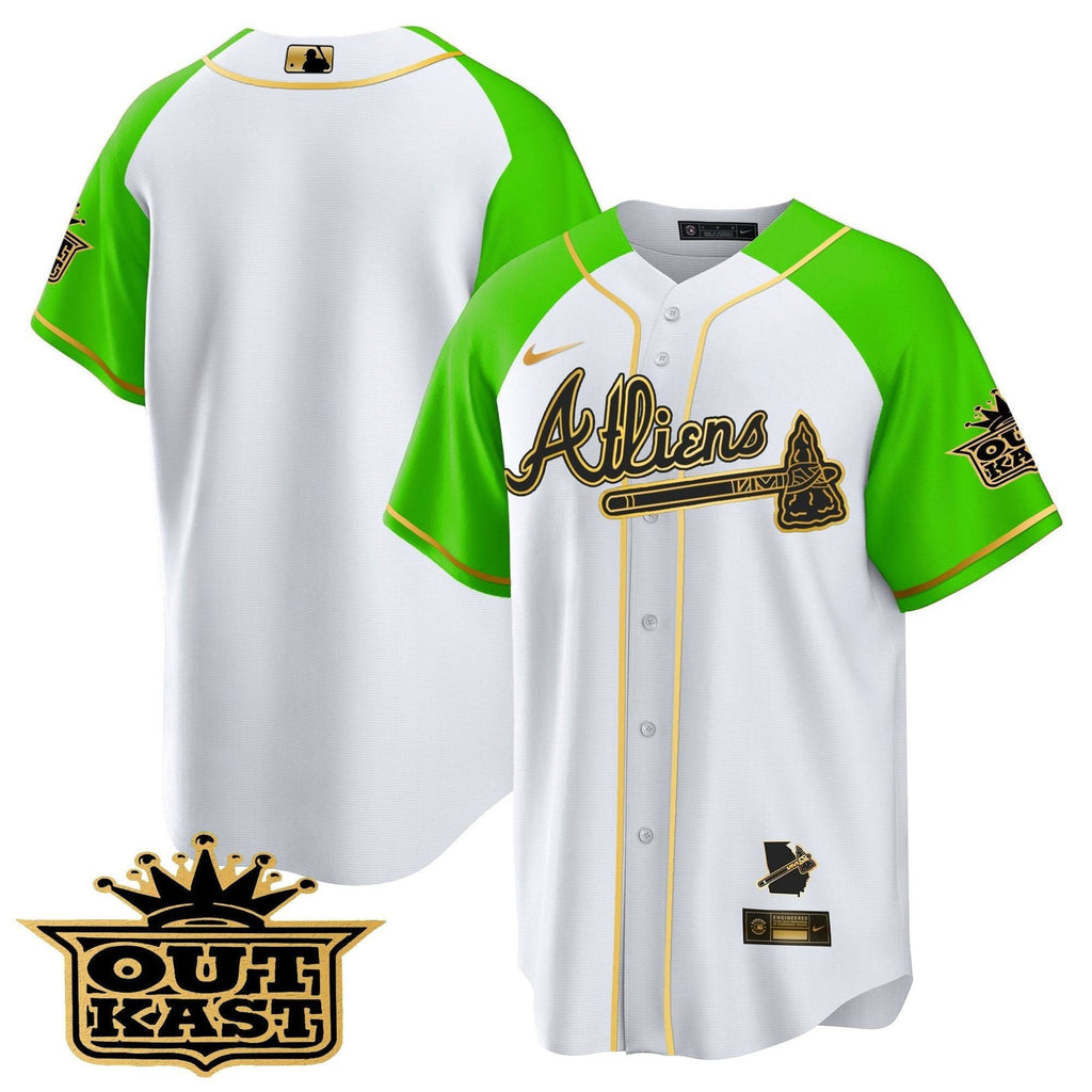AB Atliens Gold Alternate Cool Base Jersey - Stitched