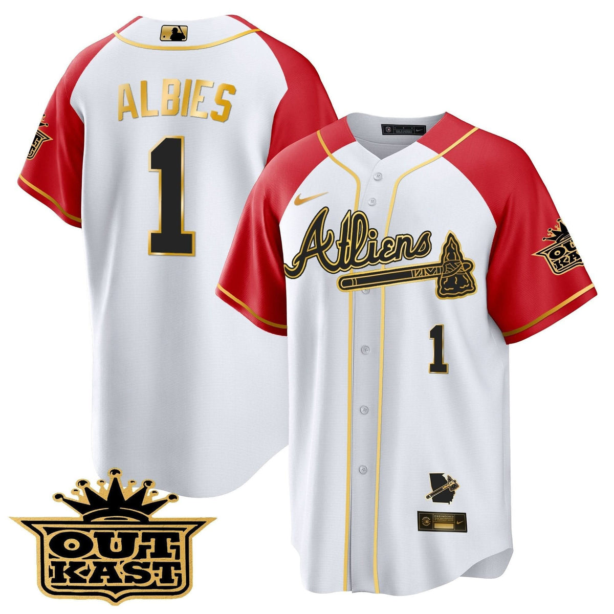 AB Atliens Gold Alternate Cool Base Jersey - Stitched