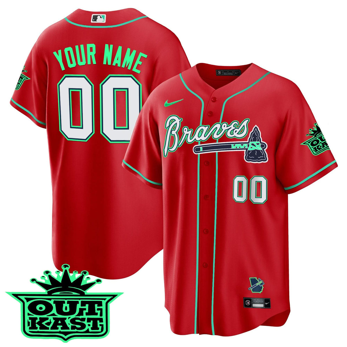 AB Outkast Cool Base Custom Jersey - Galaxy Version - Stitched
