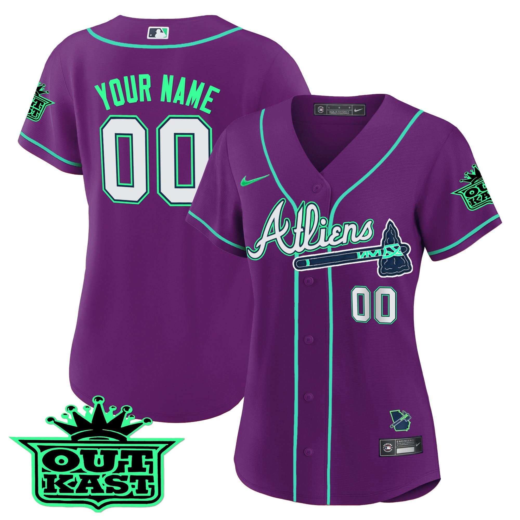 AB Atliens Flex Base Custom Jersey - Galaxy Version - Stitched