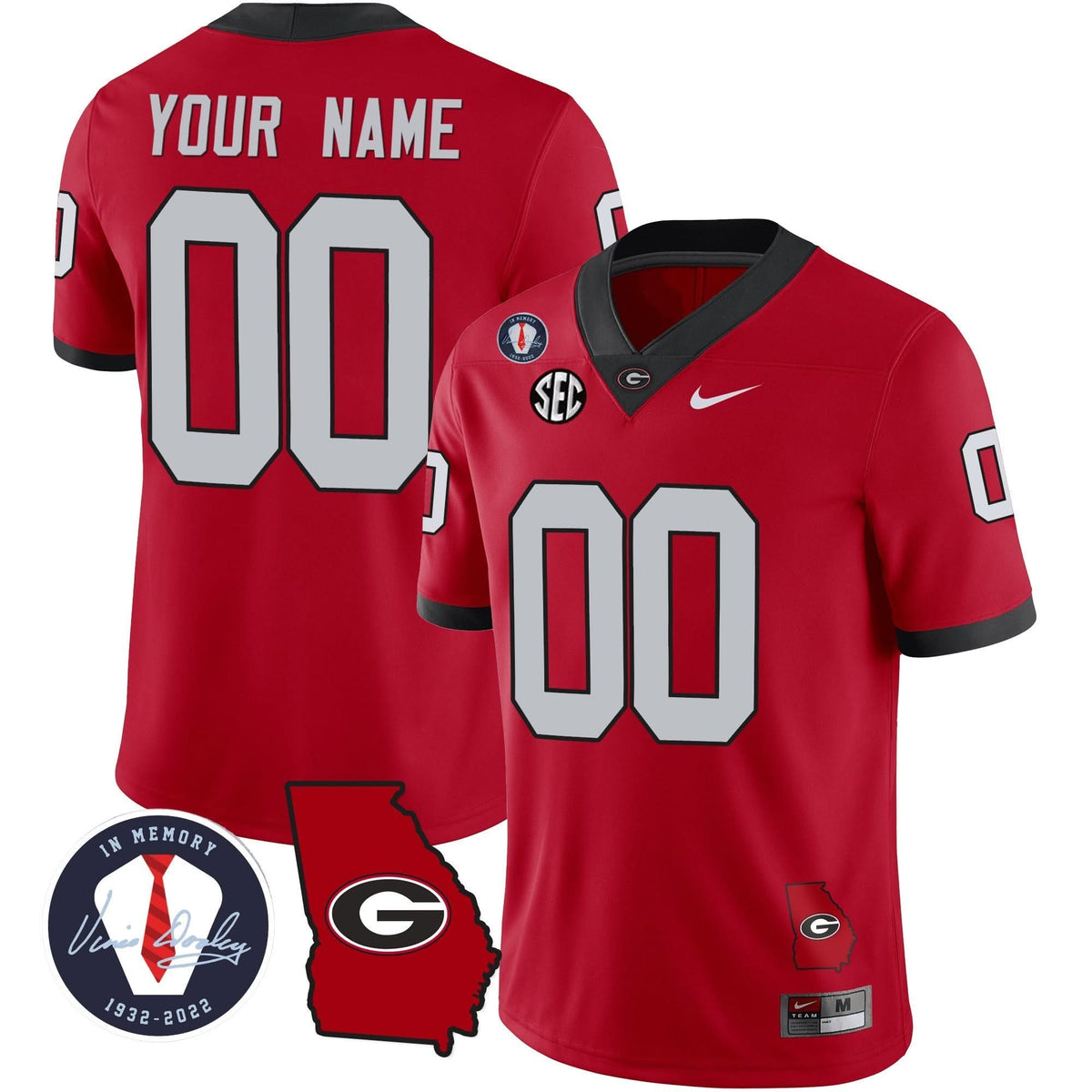 GB 2023 Vapor Custom Jersey - Georgia Map