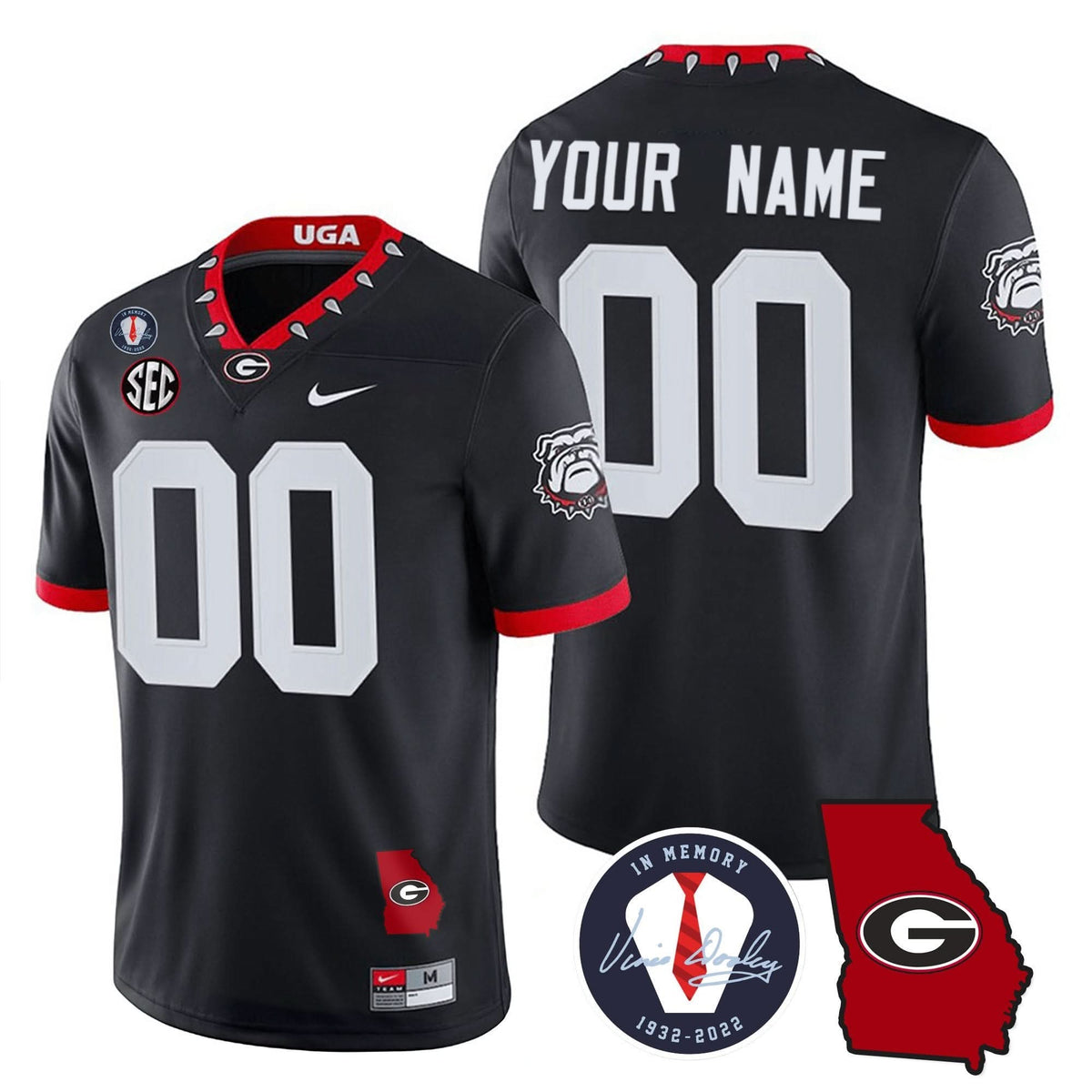 GB 2023 Vapor Custom Jersey - Georgia Map