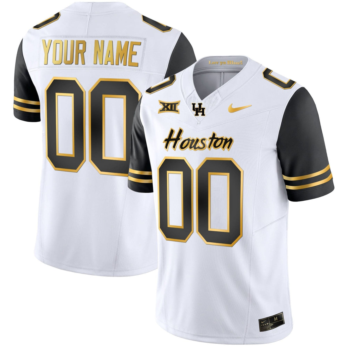 HOU 2023 Oilers Inspired Gold Custom Jersey