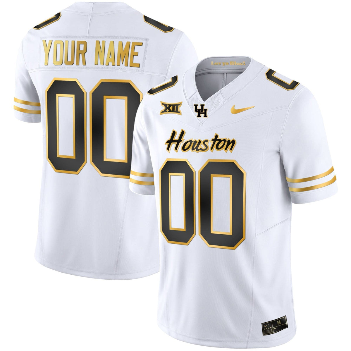 HOU 2023 Oilers Inspired Gold Custom Jersey