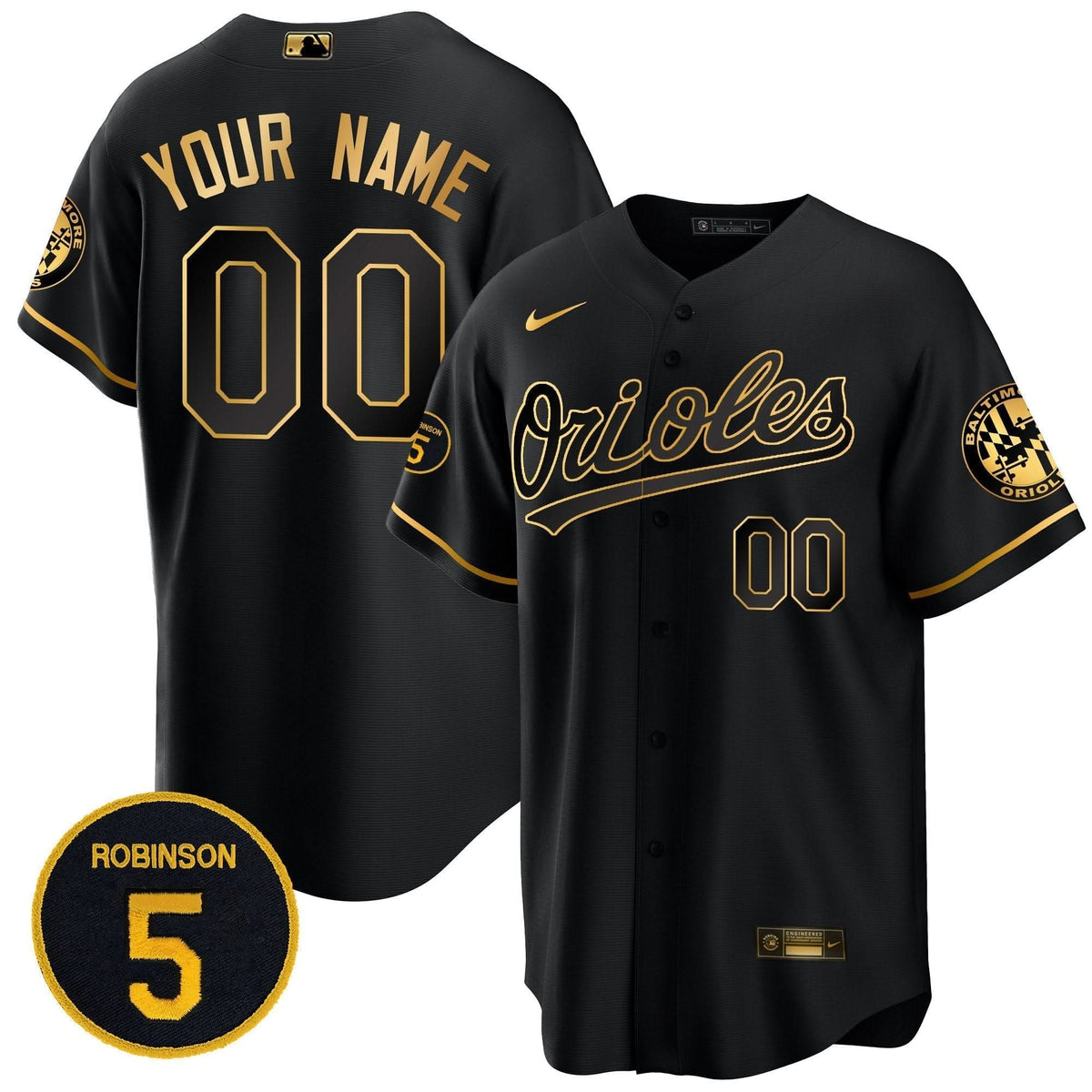 BO Robinson Patch Cool Base Custom Jersey Stitched
