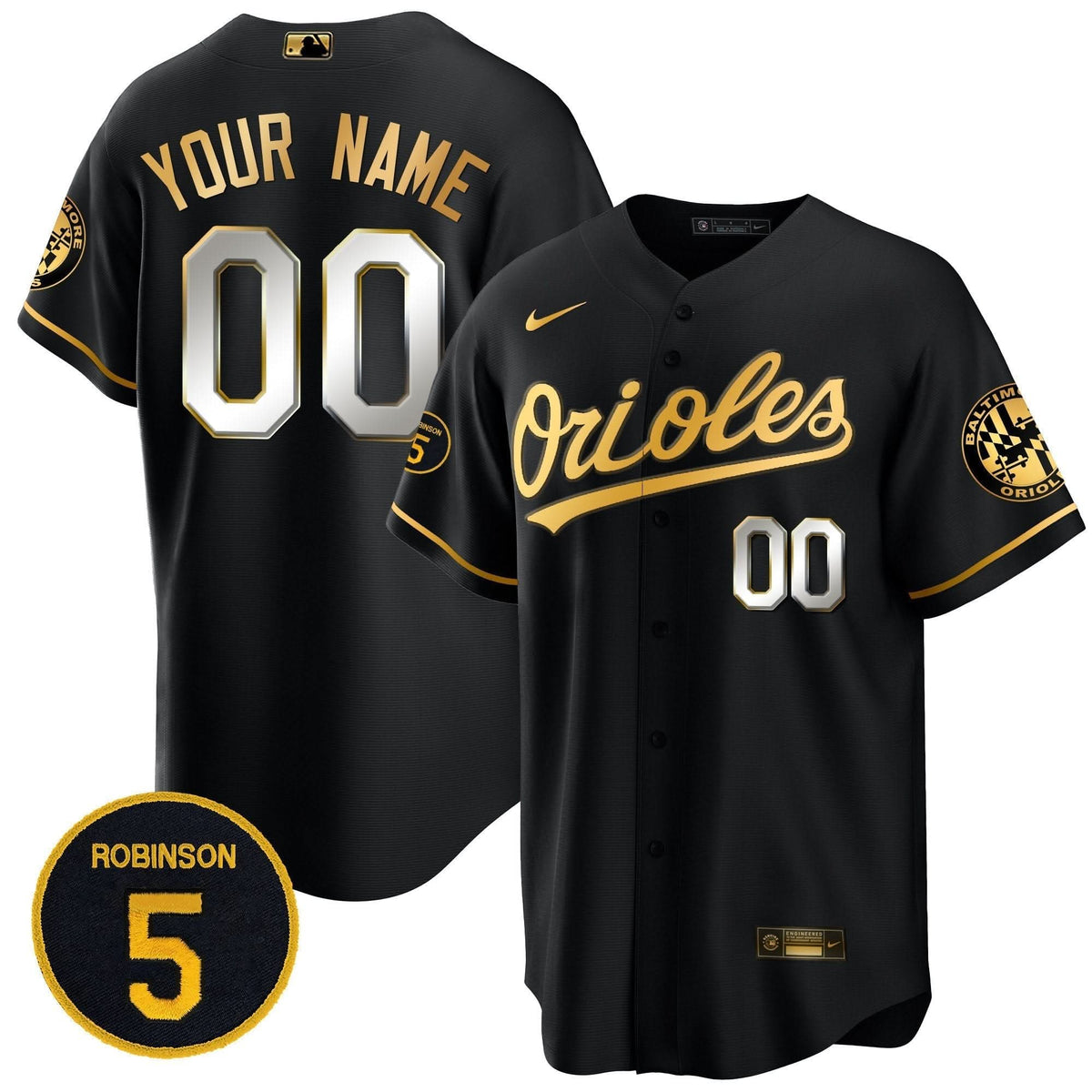 BO Robinson Patch Cool Base Custom Jersey Stitched