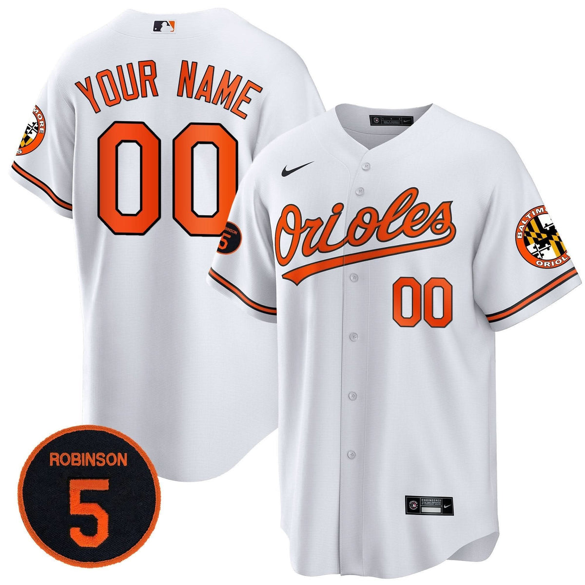 BO Robinson Patch Cool Base Custom Jersey Stitched