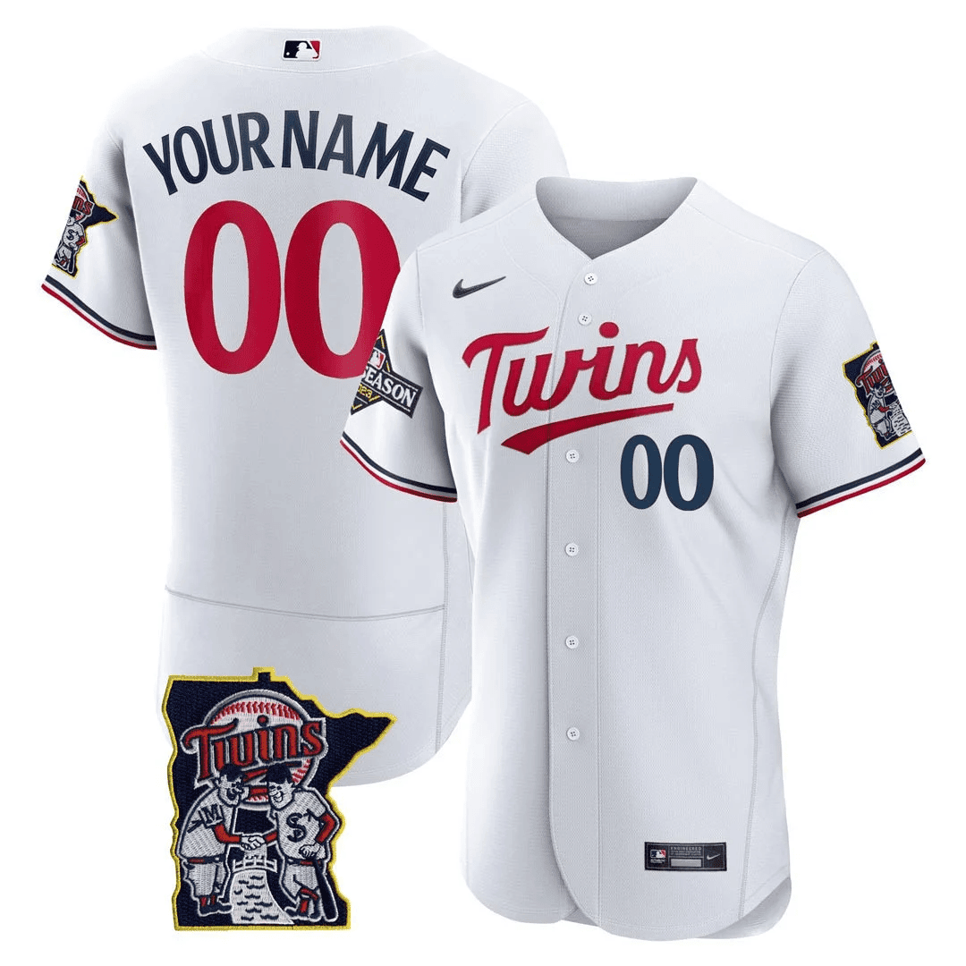 MT Flex Base Postseason Patch Custom Jersey - Stitched