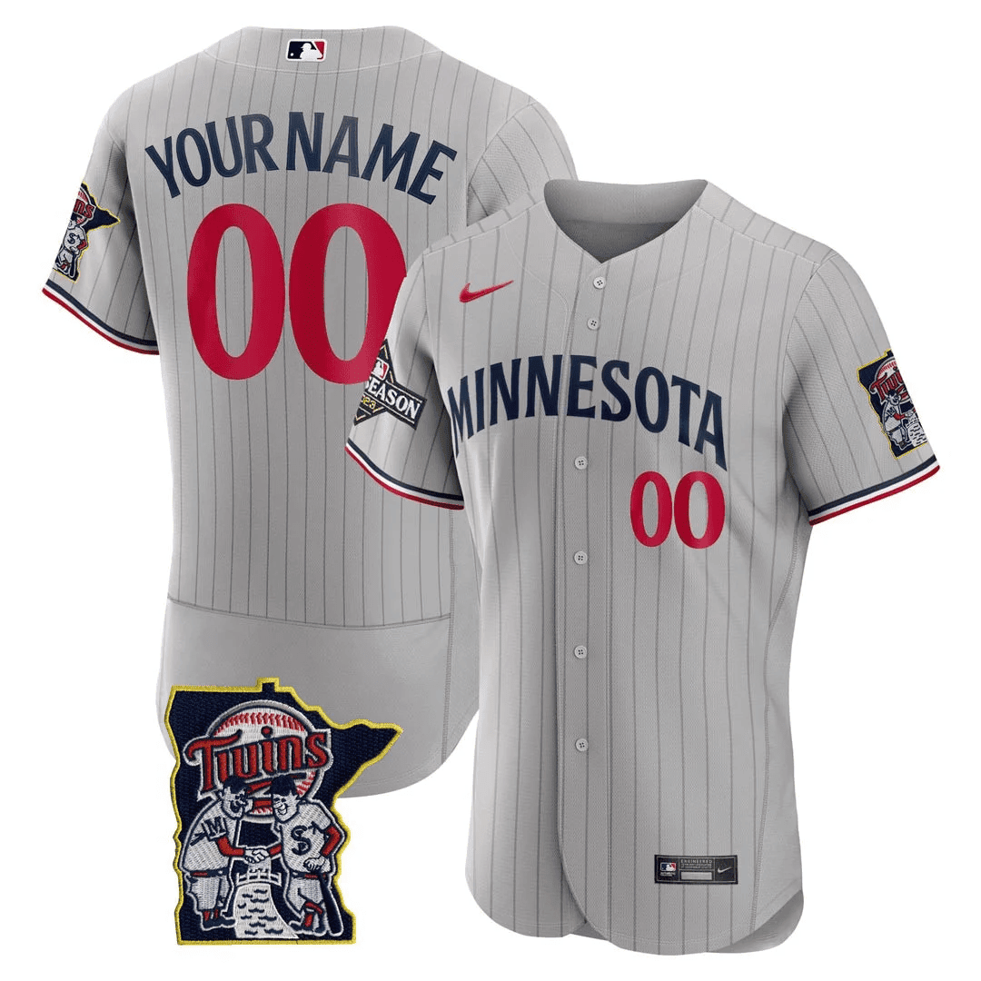 MT Flex Base Postseason Patch Custom Jersey - Stitched