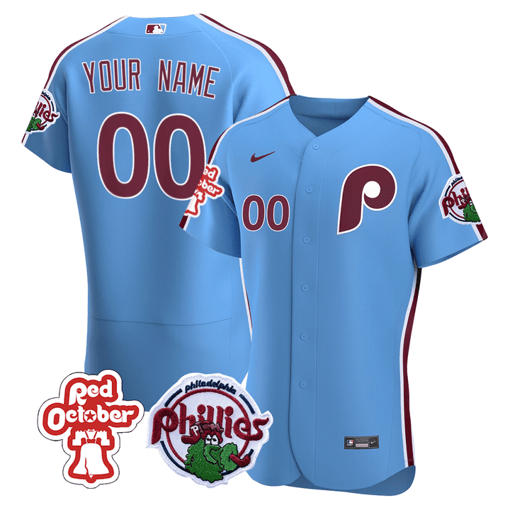 PP Red October Patch Custom Jersey - Stitched