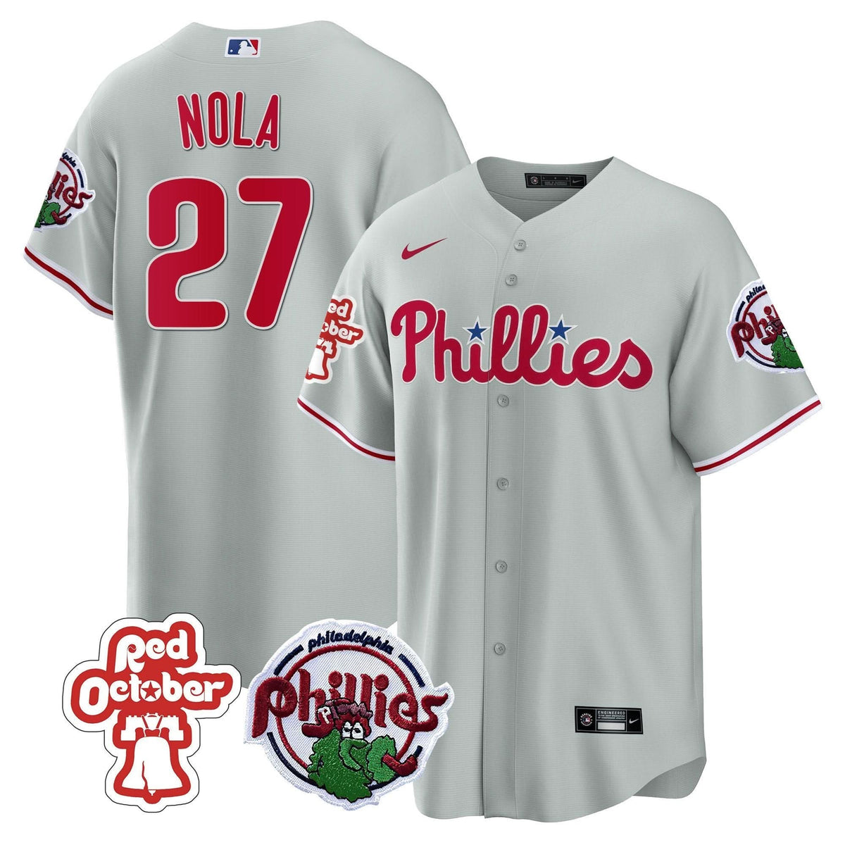 PP Red October Patch Cool Base Jersey - Stitched