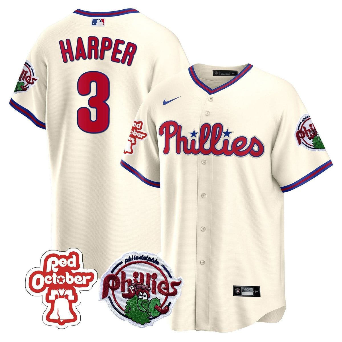 PP Red October Patch Cool Base Jersey - Stitched