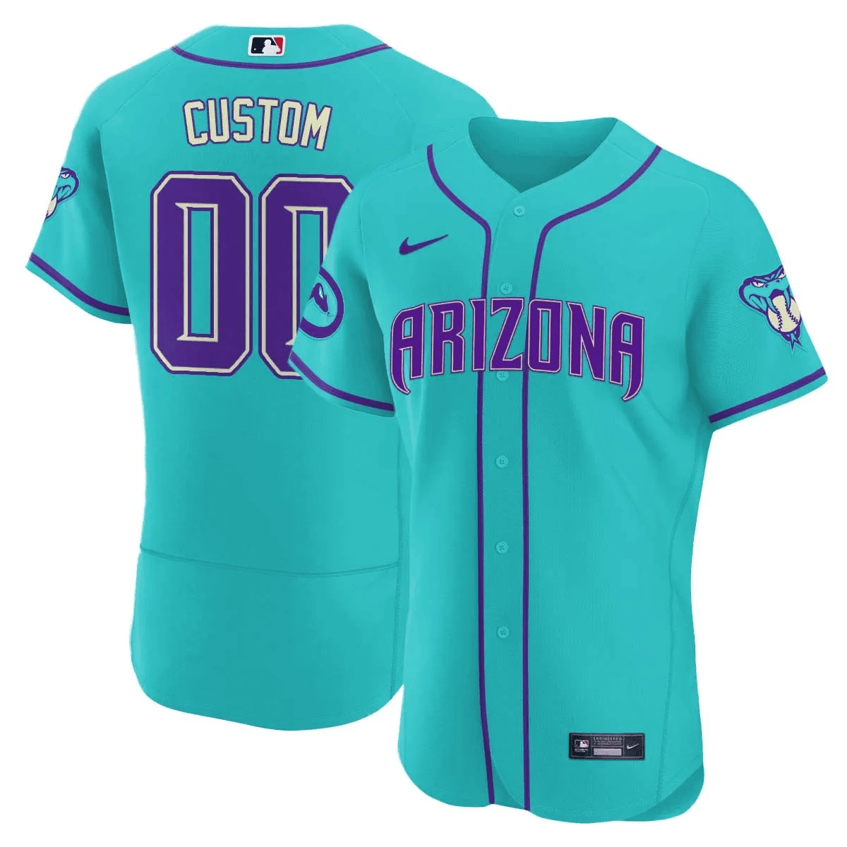 AD 2024 Teal Purple Custom Jersey – Stitched