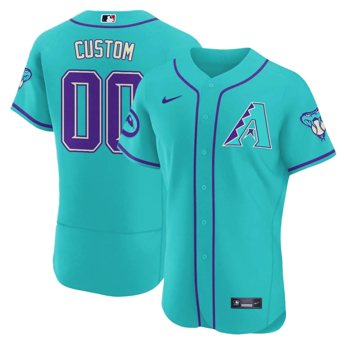 AD 2024 Teal Purple Custom Jersey – Stitched