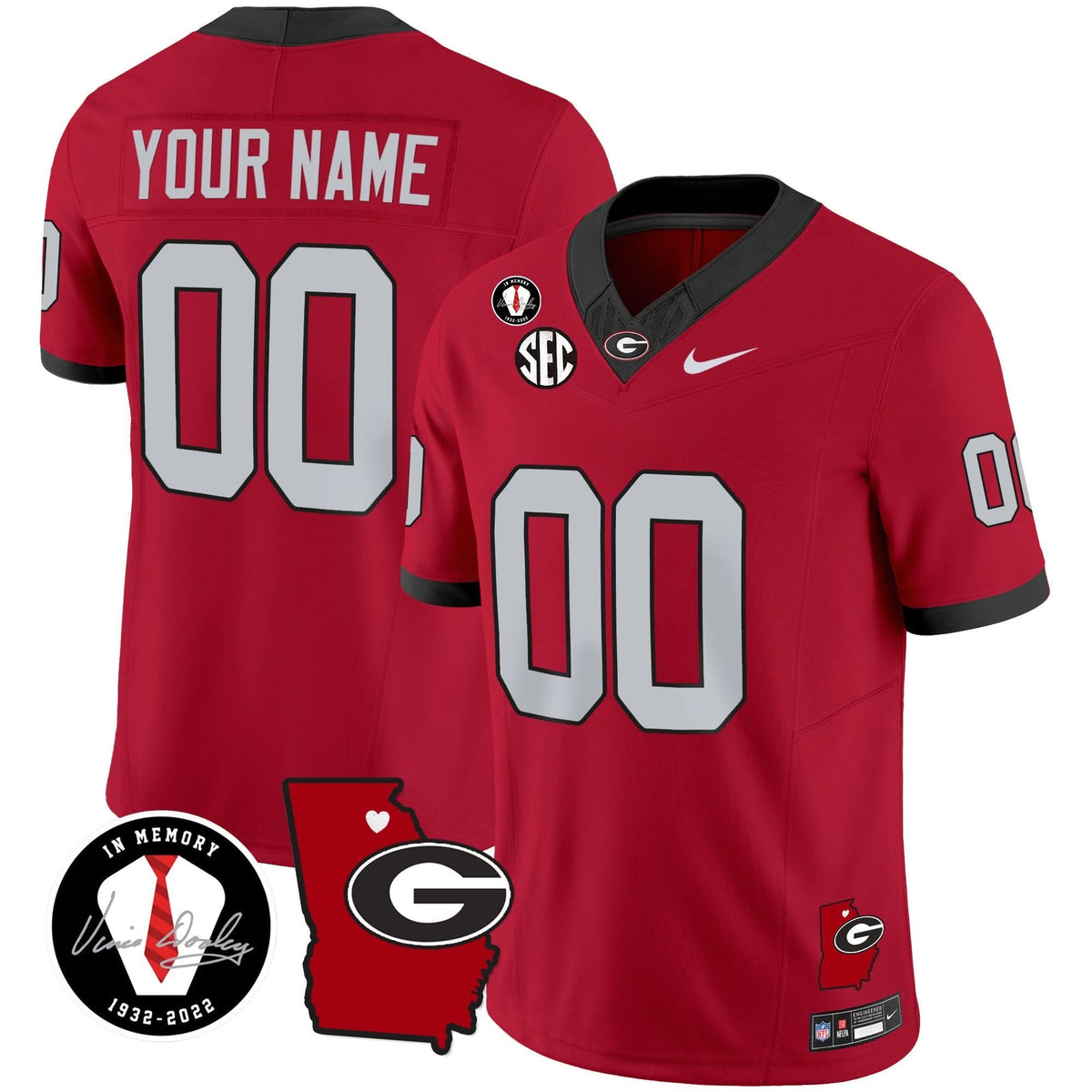 GB 2024 Vapor Custom Jersey V4 - Georgia Map