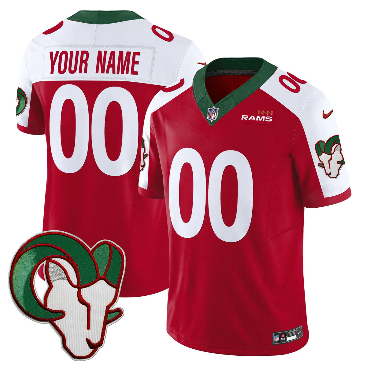 LAR Mexico Vapor Limited Custom Jersey - Stitched
