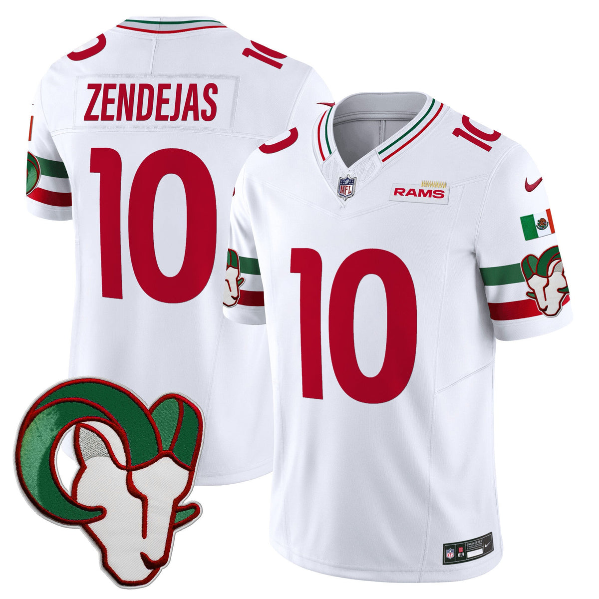 LAR Mexico Vapor Limited Jersey - Stitched
