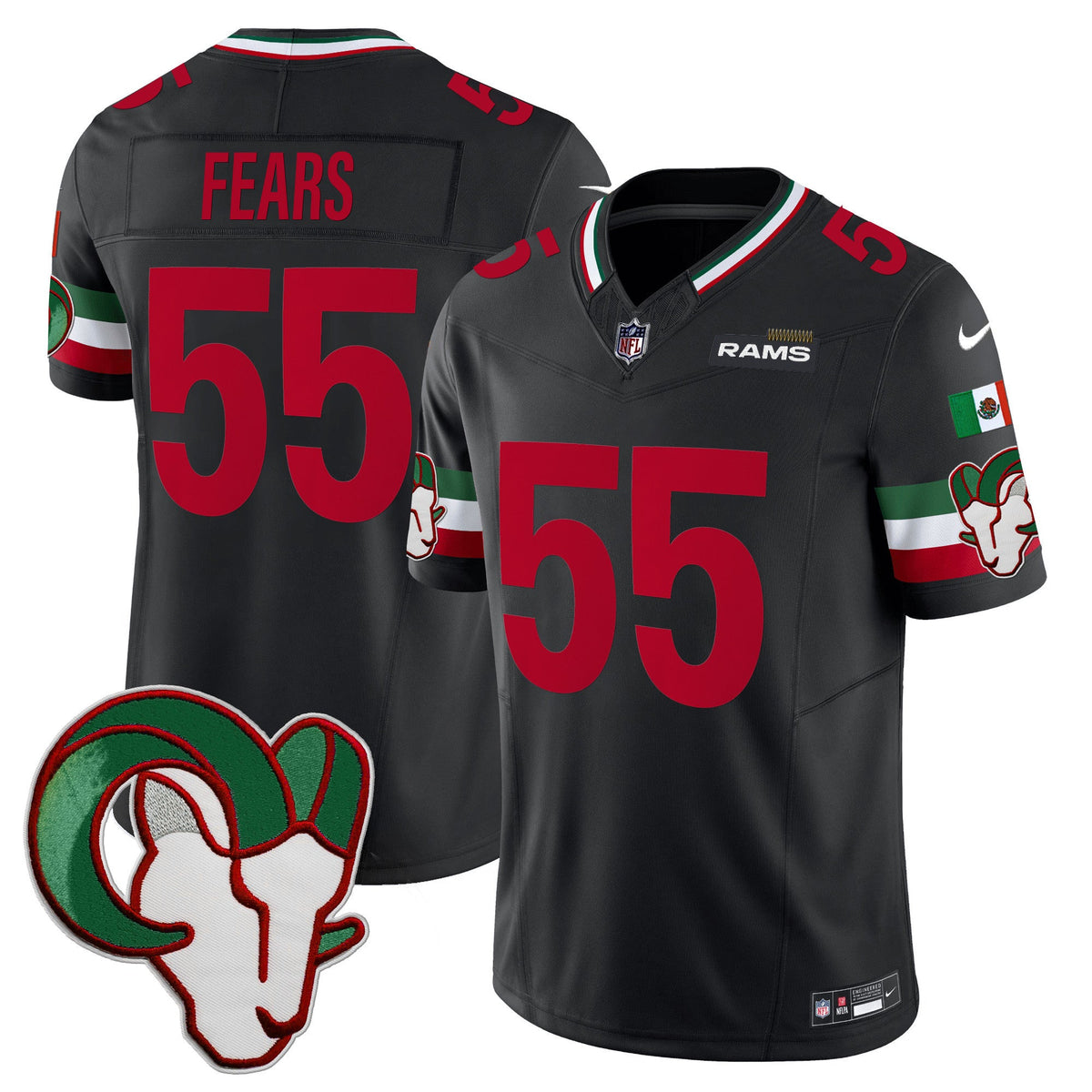 LAR Mexico Vapor Limited Jersey - Stitched