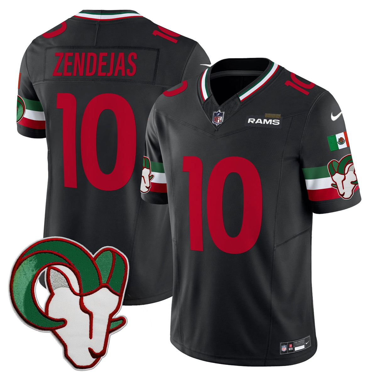 LAR Mexico Vapor Limited Jersey - Stitched