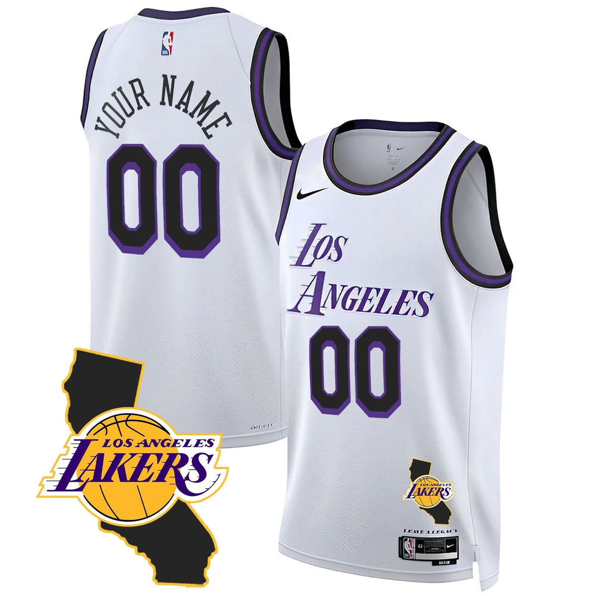 LAL California Patch Custom Jersey - Stitched