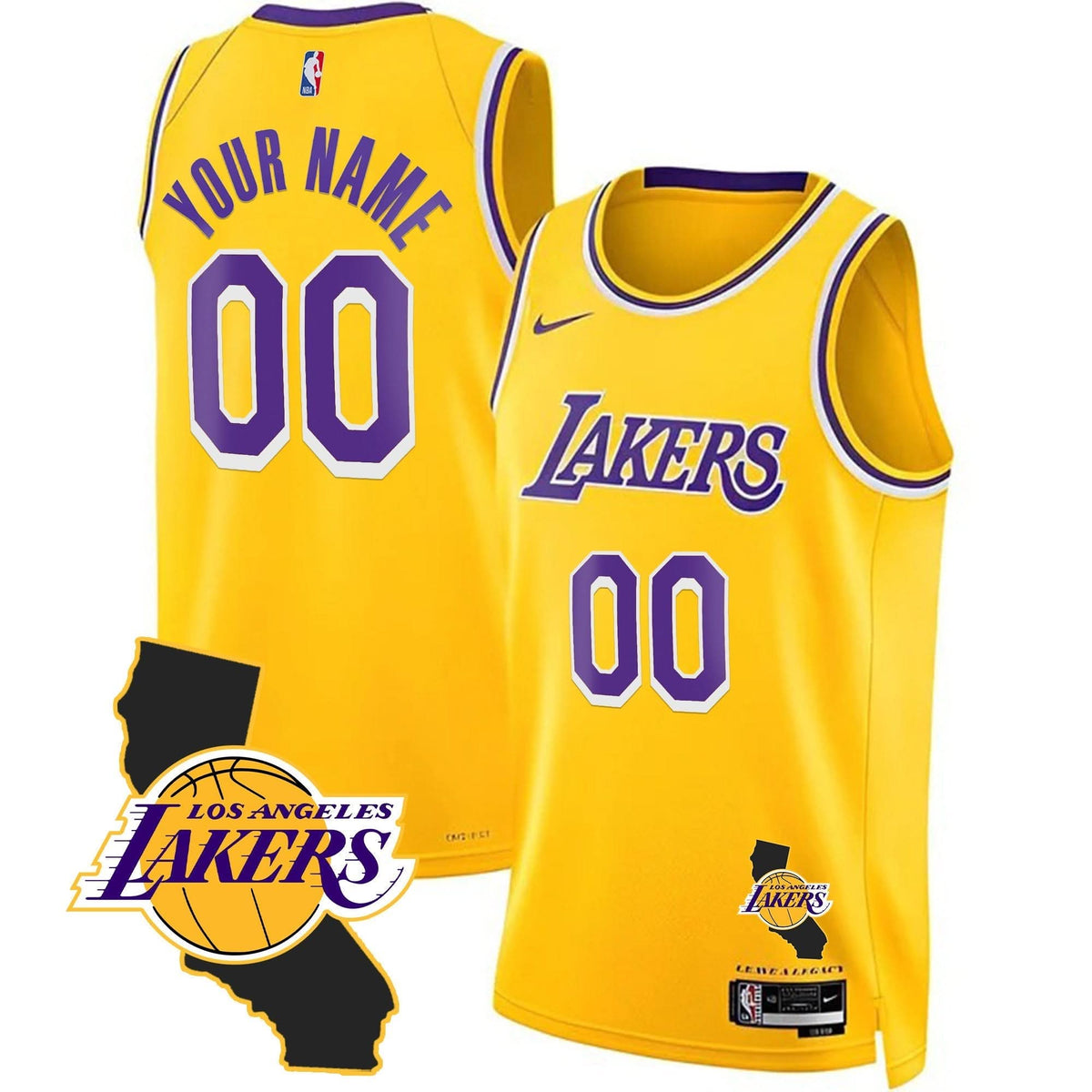 LAL California Patch Custom Jersey - Stitched