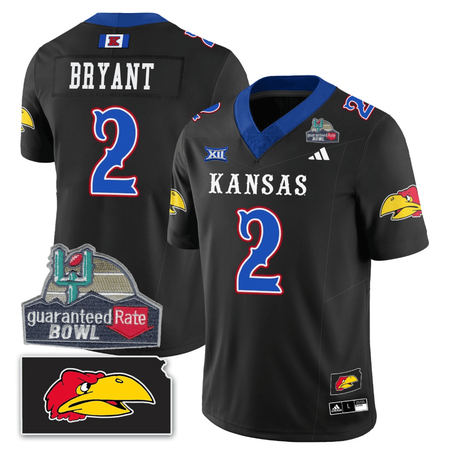 KJ Blackhawk Guaranteed Rate Bowl Patch Vapor Limited Jersey - Stitched