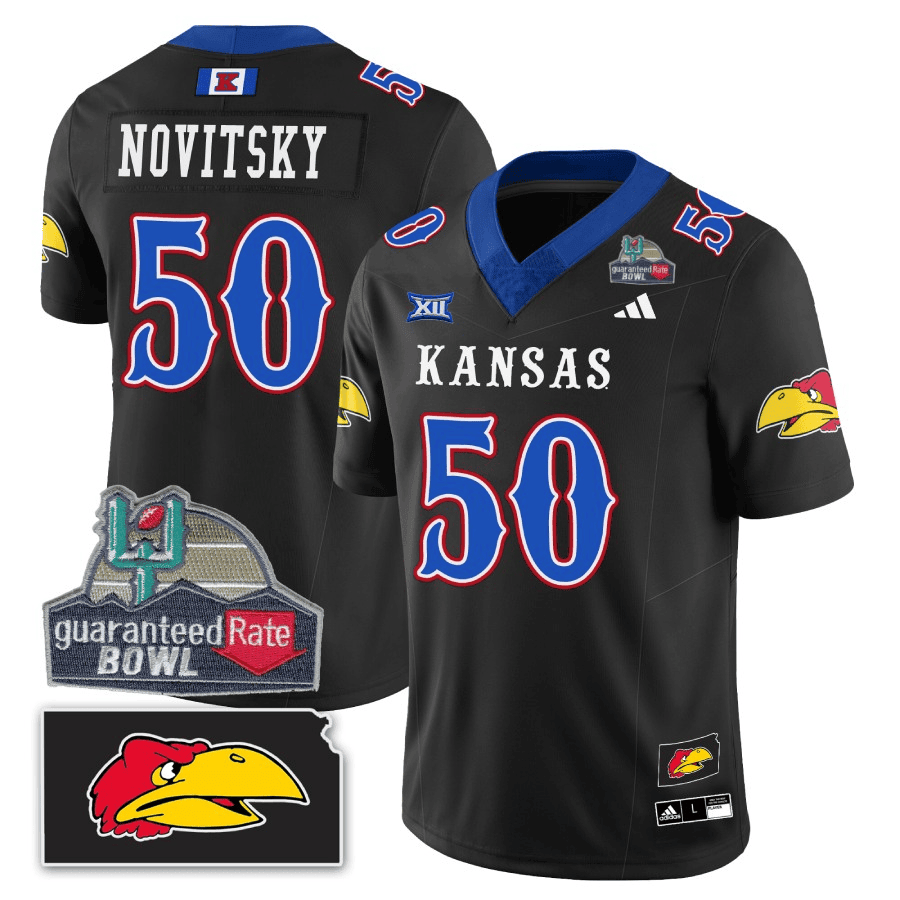 KJ Blackhawk Guaranteed Rate Bowl Patch Vapor Limited Jersey - Stitched