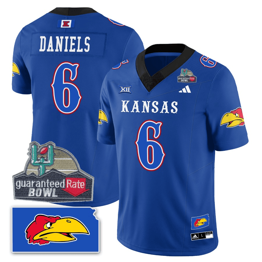 KJ Blackhawk Guaranteed Rate Bowl Patch Vapor Limited Jersey - Stitched