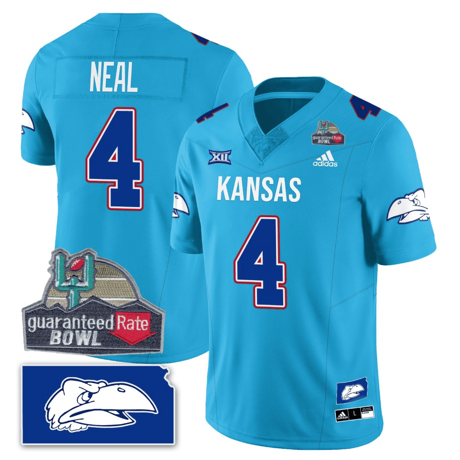 KJ Blackhawk Guaranteed Rate Bowl Patch Vapor Limited Jersey - Stitched