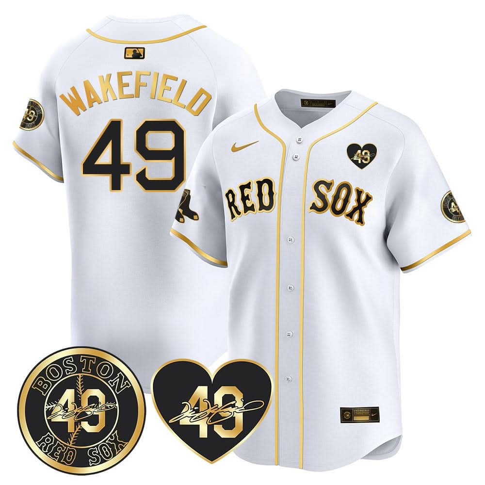 BRS Tim Wakefield Memorial Patch Vaper Premier Limited Jersey - Stitched- Stitched