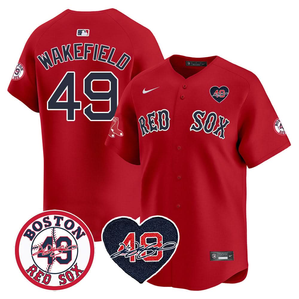 BRS Tim Wakefield Memorial Patch Vaper Premier Limited Jersey - Stitched- Stitched