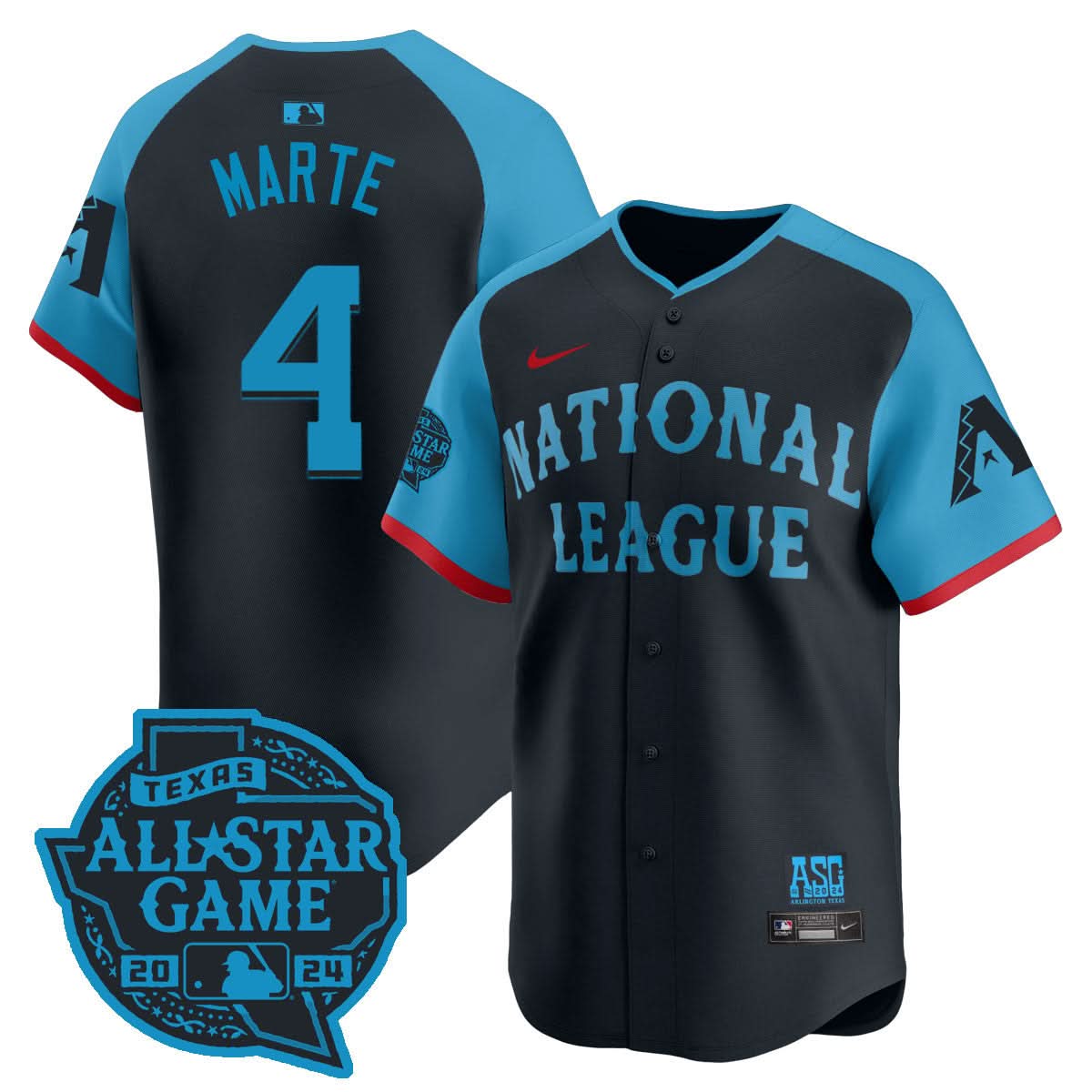 Nation League 2024 MLB All-Star Game Player Cool Base Jersey - Stitched
