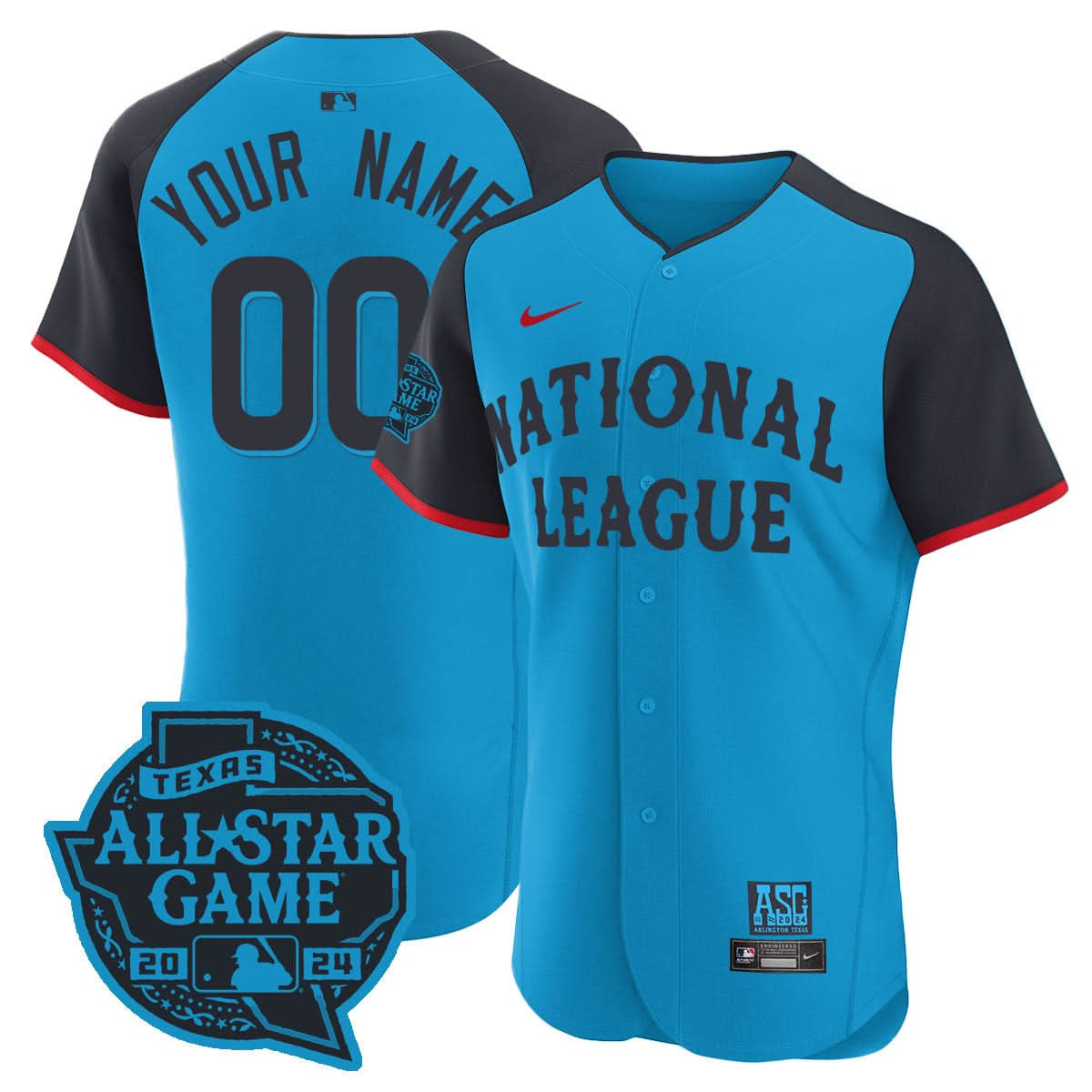 Custom Nation League 2024 MLB All-Star Game Player Flex Base Jersey - Stitched