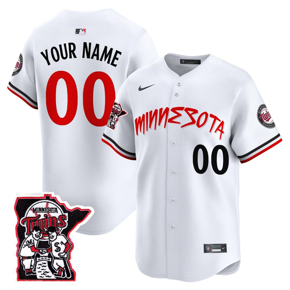 MT Shaking Hands Patch Vapor Premier Limited Custom Jersey - Stitched