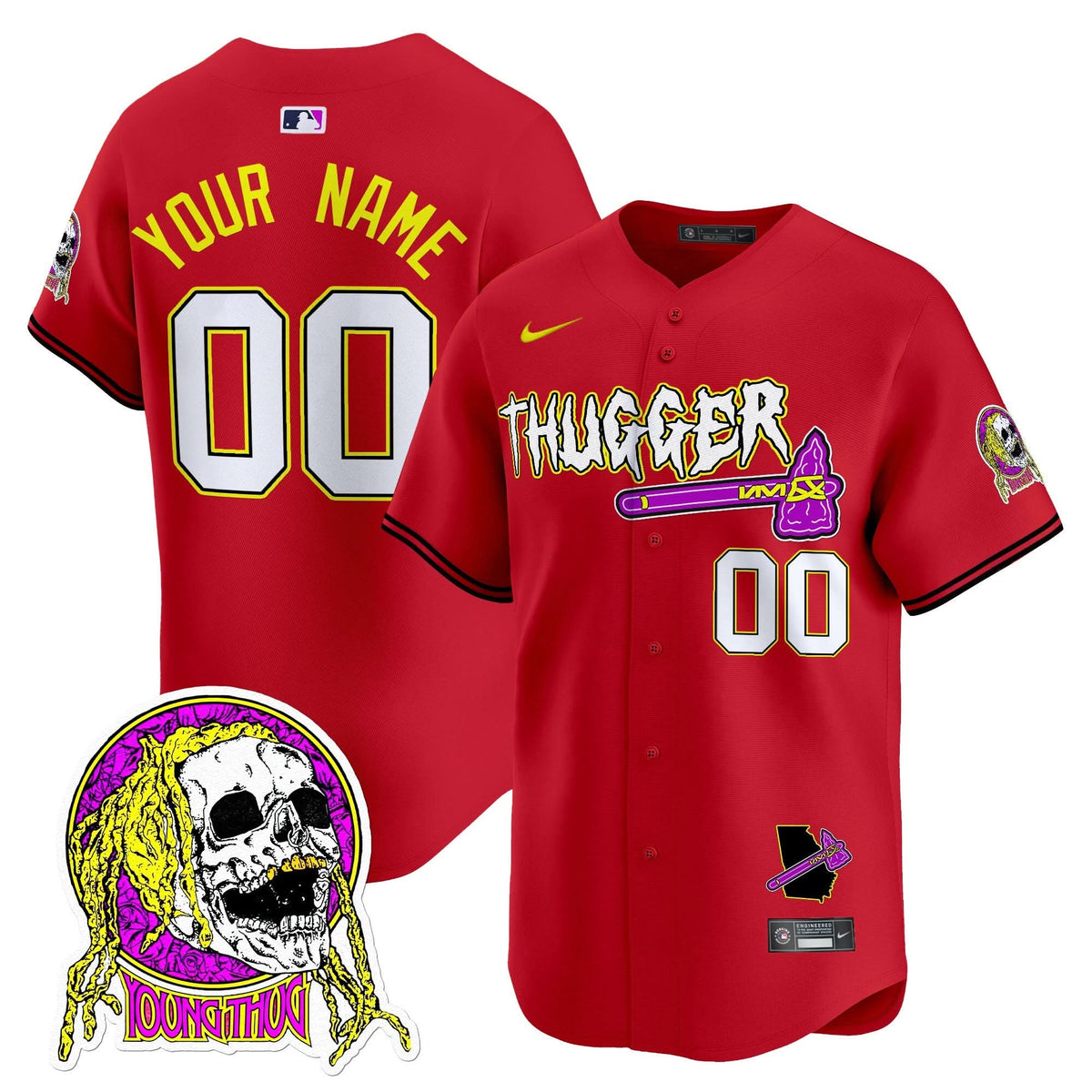 AB Young Thug Vapor Premier Limited Custom Jersey - Stitched
