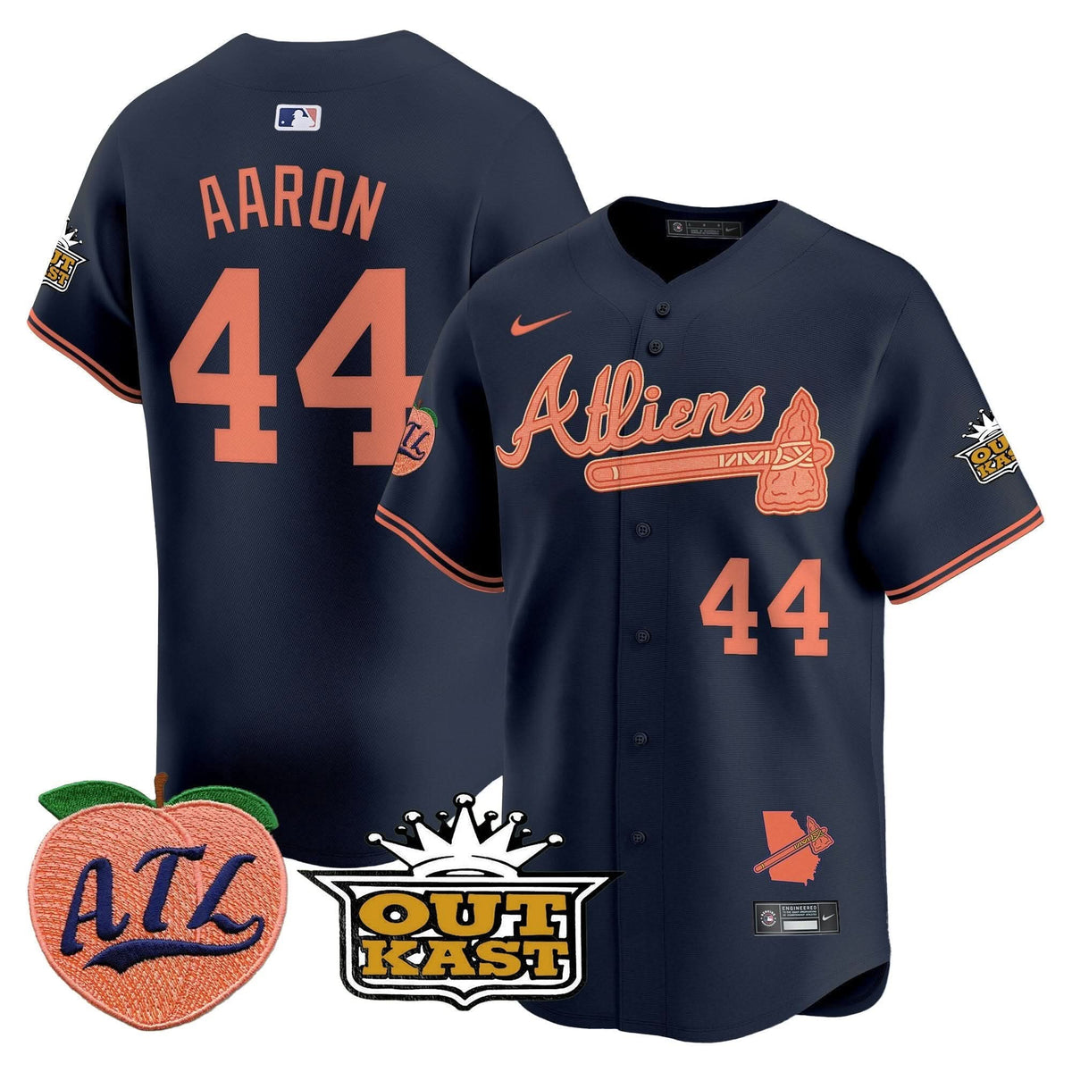 AB Atliens & Peach Vapor Premier Limited Jersey - Stitched