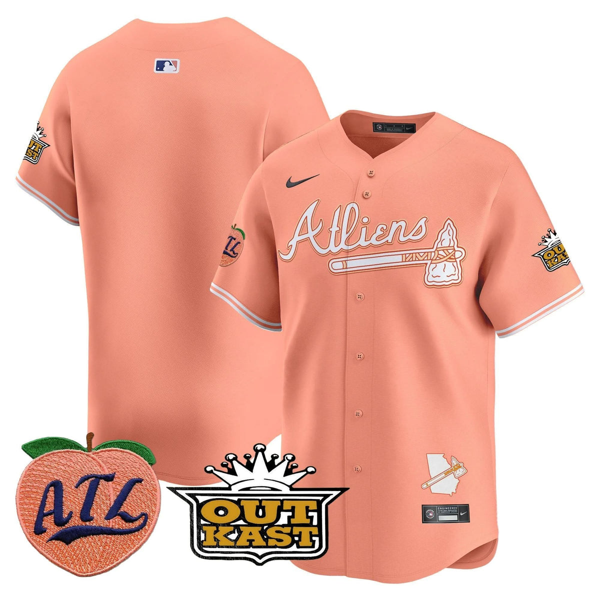 AB Atliens & Peach Vapor Premier Limited Jersey - Stitched