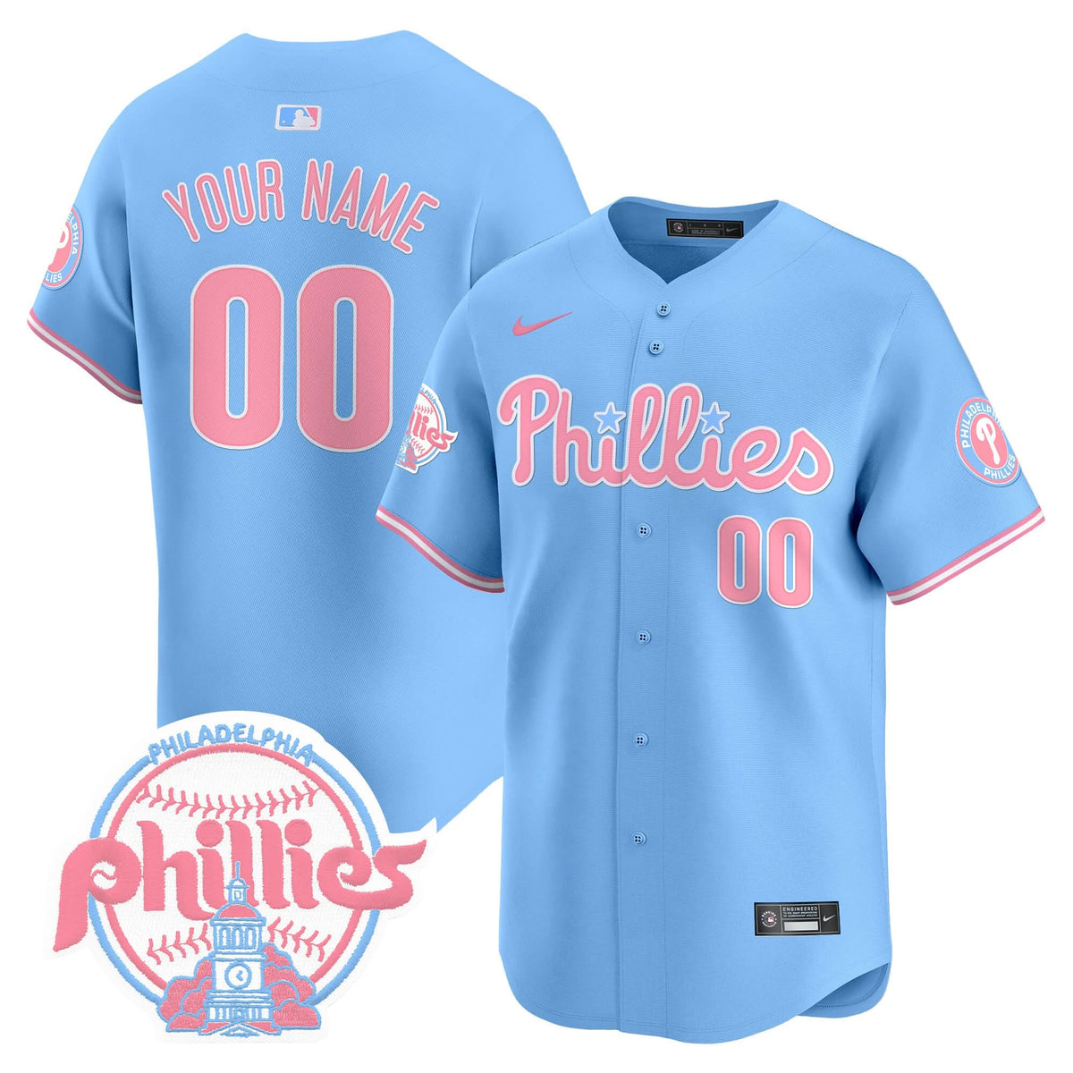 PP Bubblegum Pink Vapor Premier Limited Custom Jersey V2 - Stitched