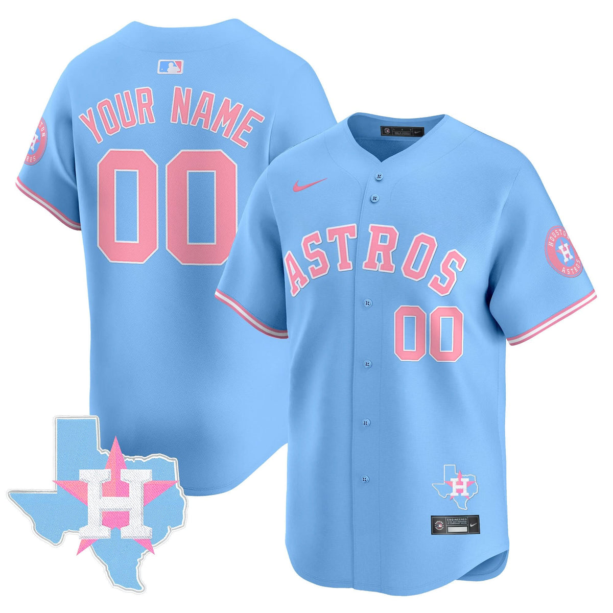 HA Bubblegum Pink Vapor Premier Limited Custom Jersey - Stitched